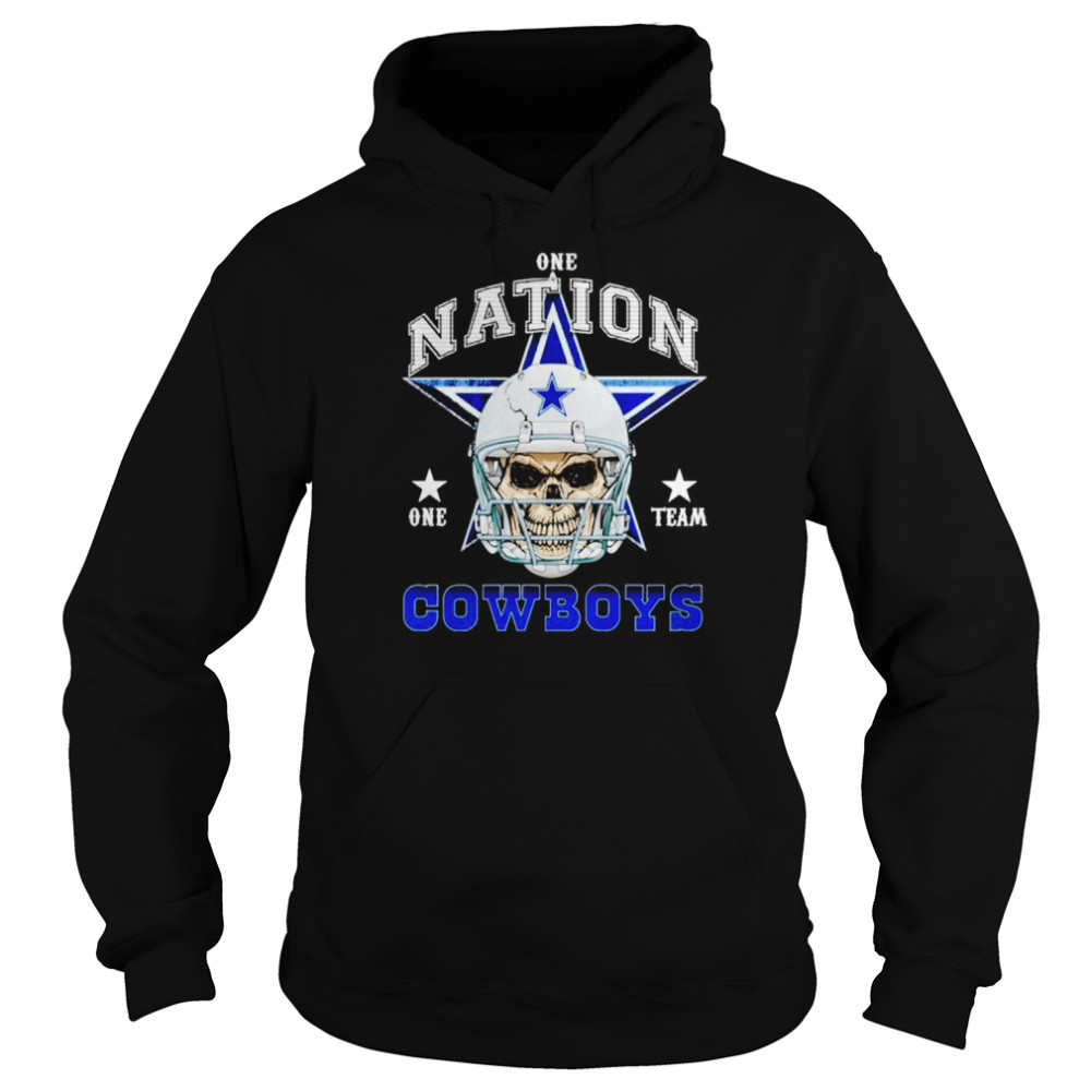 Dallas Cowboys Skull nation one team shirt Unisex Hoodie