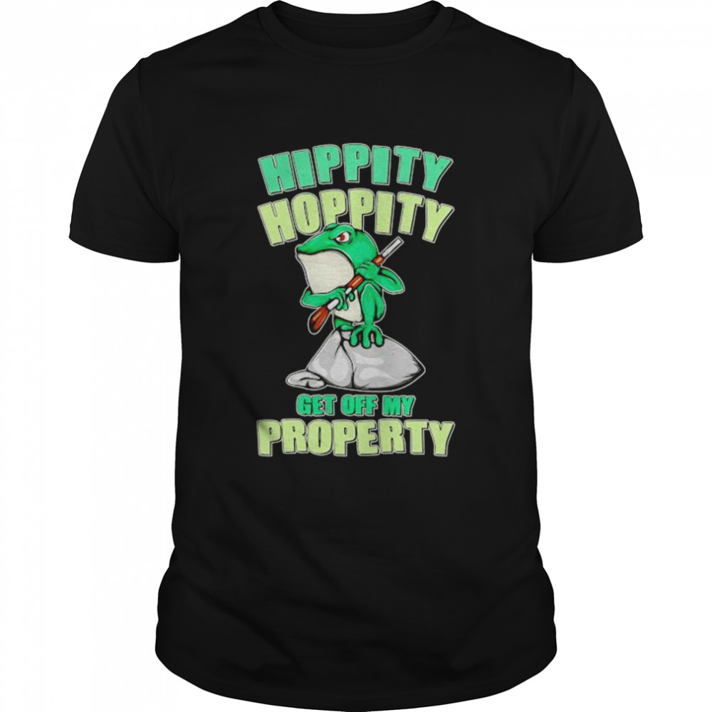 frog hippity hoppity get off my property shirt Classic Men's T-shirt