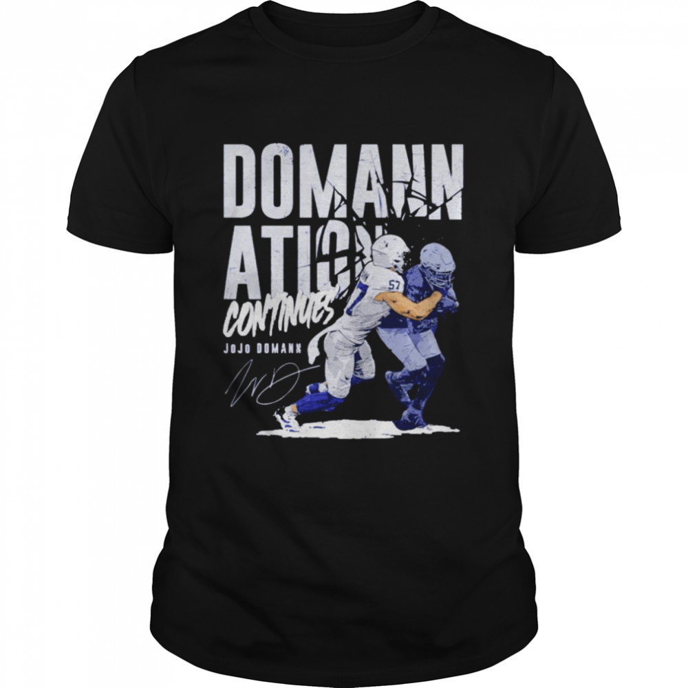 Jojo Domann Indianapolis Colts Domannation Continues signature shirt