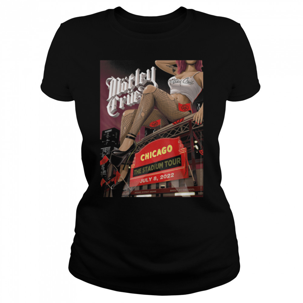 Mötley Crüe - The Stadium Tour Chicago Event T- B0B69DHV2R Classic Women's T-shirt