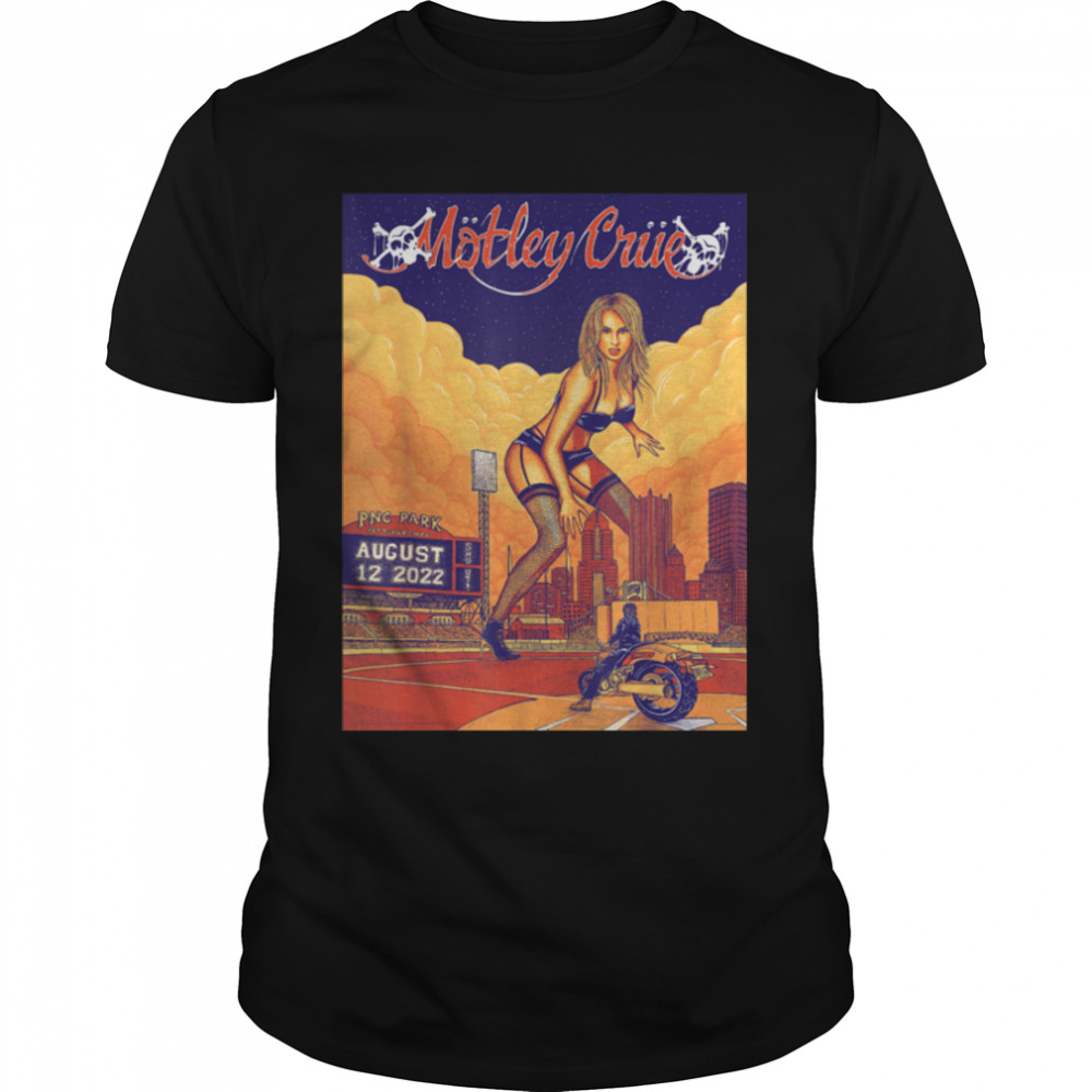 Mötley Crüe - The Stadium Tour Pittsburgh T-Shirt B0B9HWDDBN