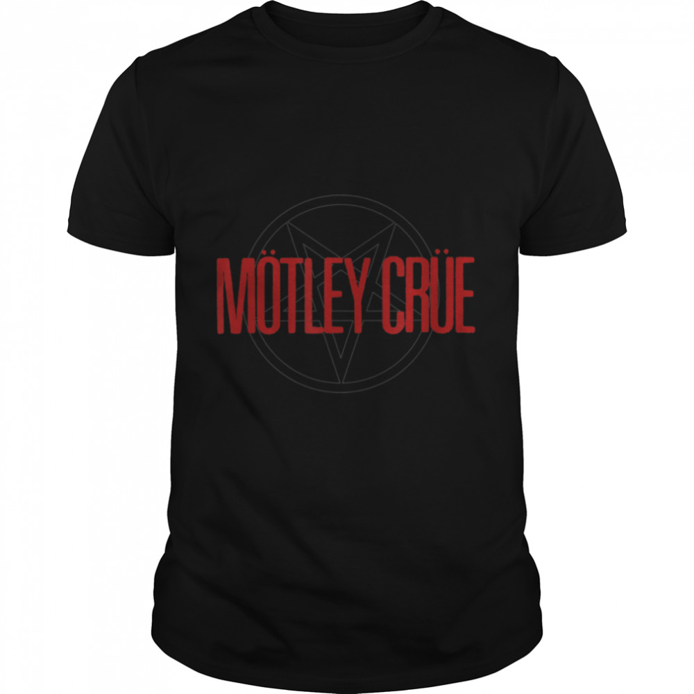 Mötley Crüe – Pentagram Logo T-Shirt B09MVD9FTM