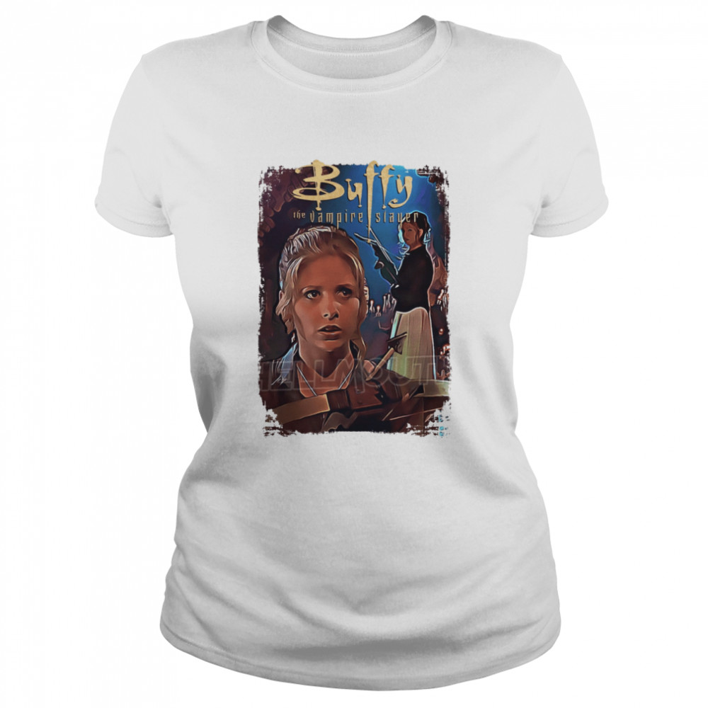 Buffy The Vampire Slayer Prophecy Girl Sarah Michelle Gellar Custom Halloween shirt Classic Women's T-shirt