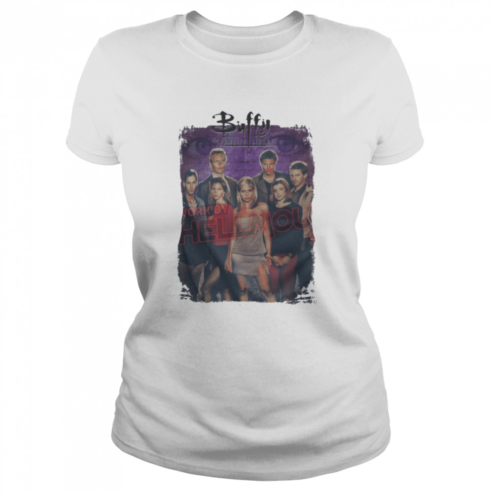 Buffy The Vampire Slayer Season 3 Cast Buffy Willow Xander Giles Cordelia Oz Angel Halloween shirt Classic Women's T-shirt