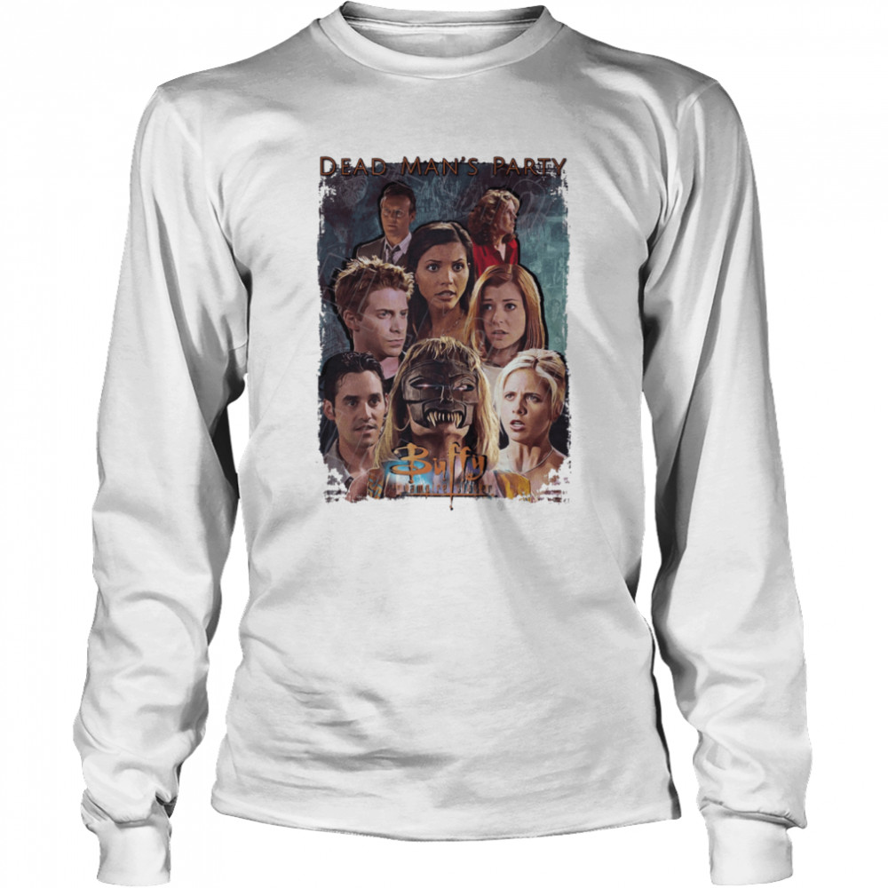 Buffy The Vampire Slayer Season 3 Cast Buffy Willow Xander Giles Cordelia Oz Joyce Halloween shirt Long Sleeved T-shirt