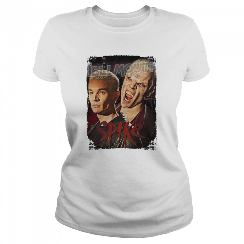 Buffy The Vampire Slayer Spike Art Halloween shirt Classic Women's T-shirt