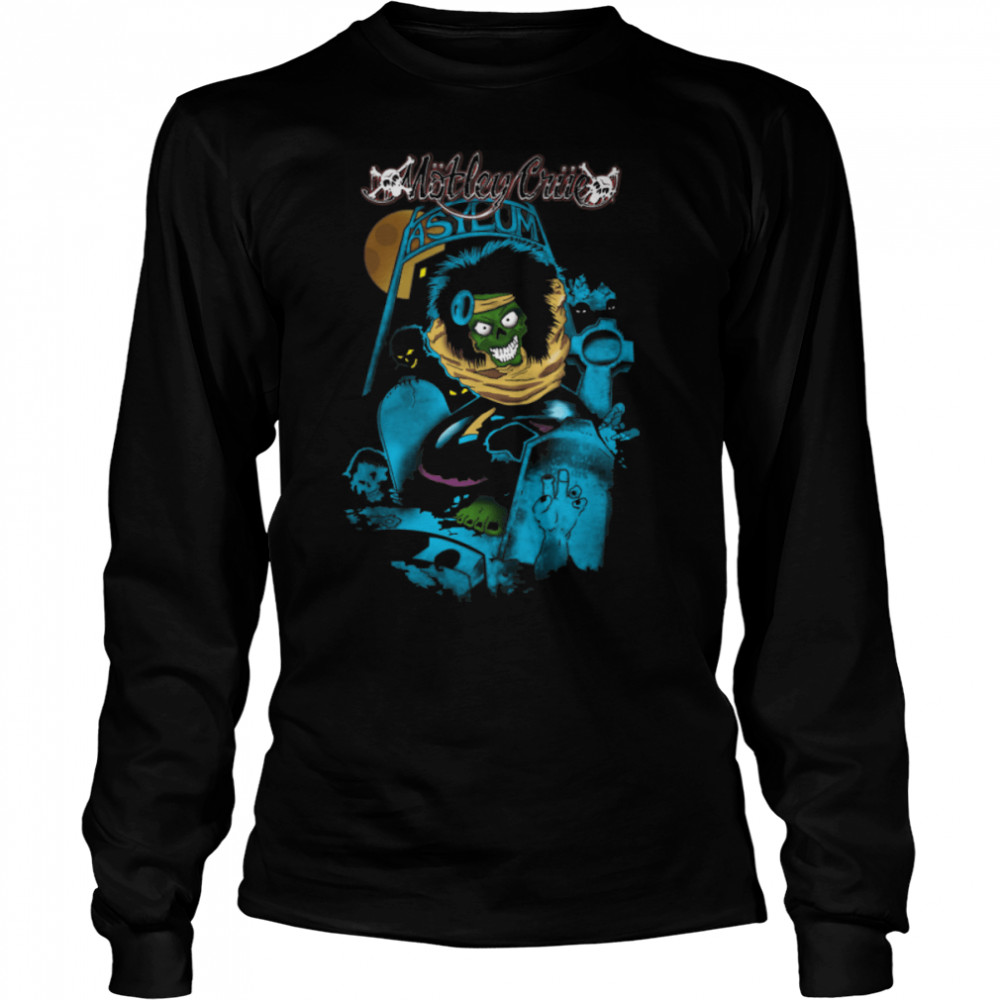 Mötley Crüe - Dr. Feelgood Asylum T- B08TK3Z3VX Long Sleeved T-shirt