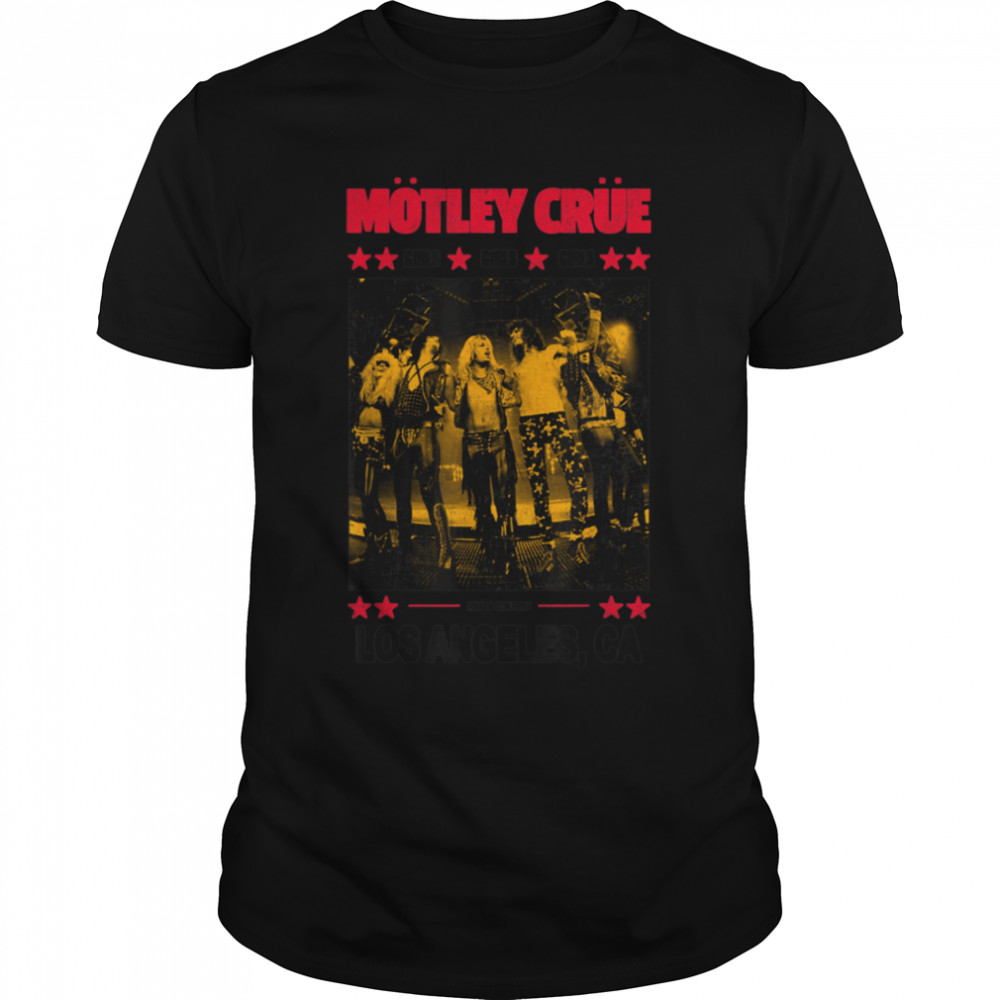 Mötley Crüe - Live in LA Girls Girls Girls T-Shirt B09ZQ6783S
