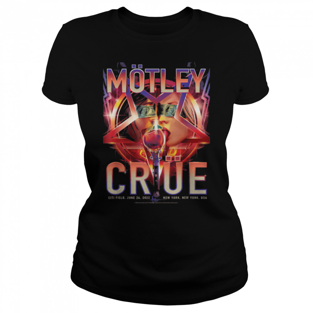 Mötley Crüe - The Stadium Tour New York Event T- B0B4QWRJFC Classic Women's T-shirt
