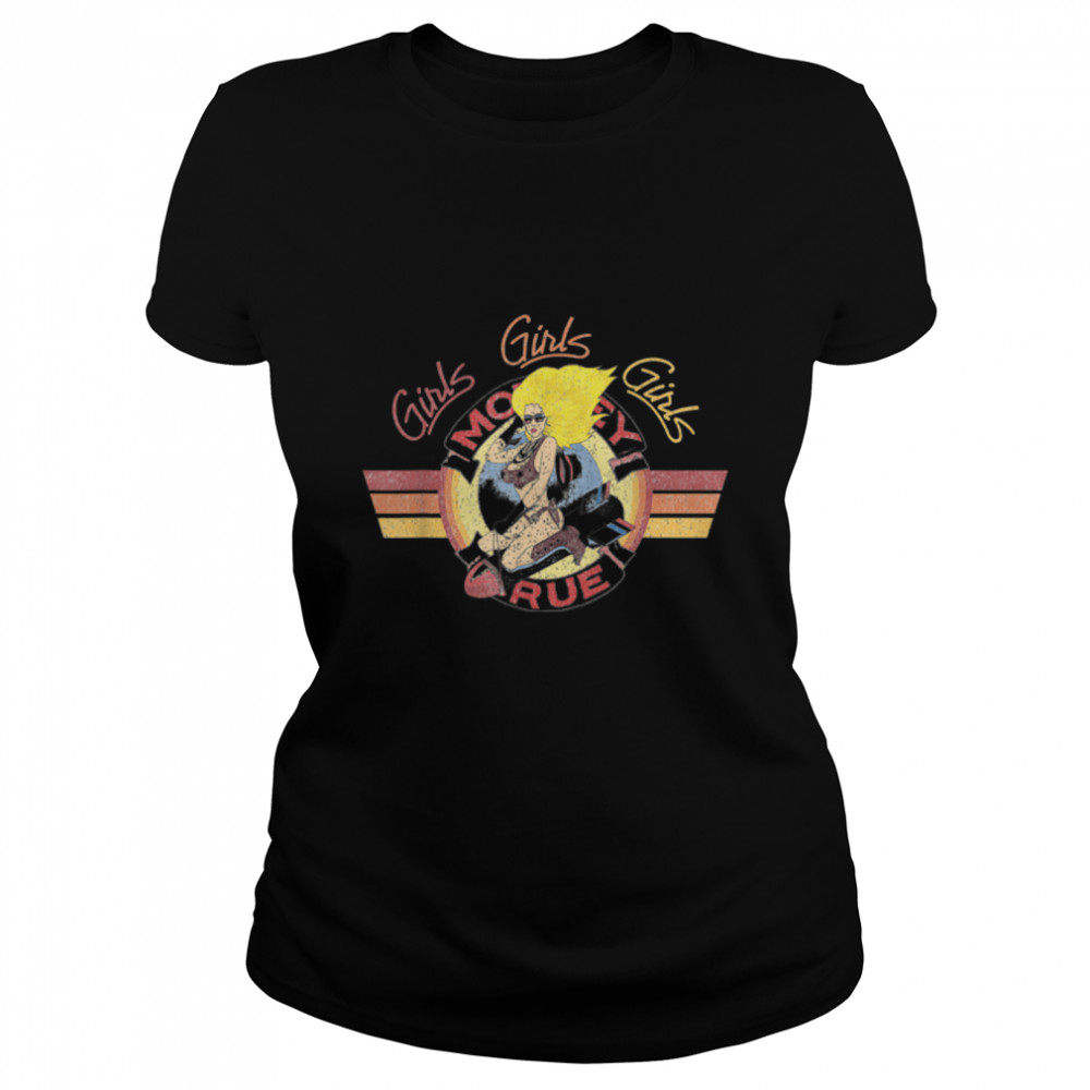 Mötley Crüe – Bomber Girl The Stadium Tour Dateback T- B0B2V81F69 Classic Women's T-shirt