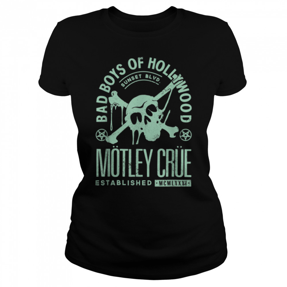 Mötley Crüe – Sunset Blvd Skull T- B09MVCYMM2 Classic Women's T-shirt
