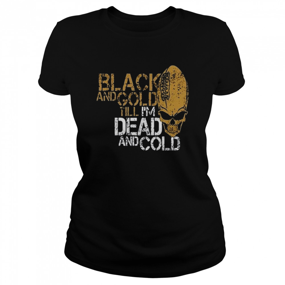 New Orleans Black And Gold Vintage New Orleans Sports Retro American Football shirt Classic Women's T-shirt