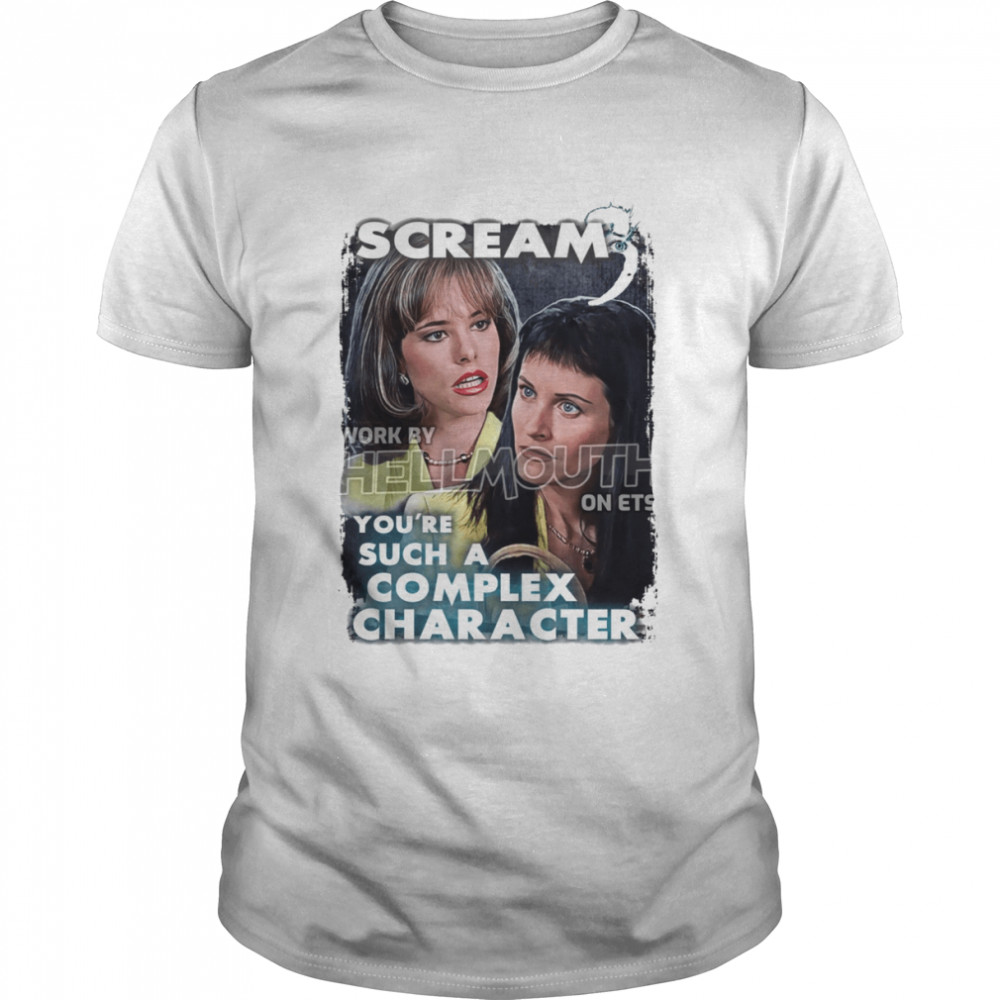Scream 3 Gale Weathers Jennifer Jolie Courteney Cox Parker Posey Halloween shirt