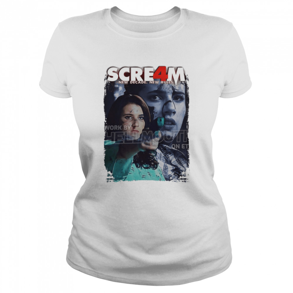 Scream 4 Jill Emma Roberts Halloween shirt Classic Women's T-shirt