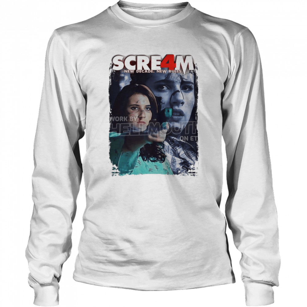 Scream 4 Jill Emma Roberts Halloween shirt Long Sleeved T-shirt