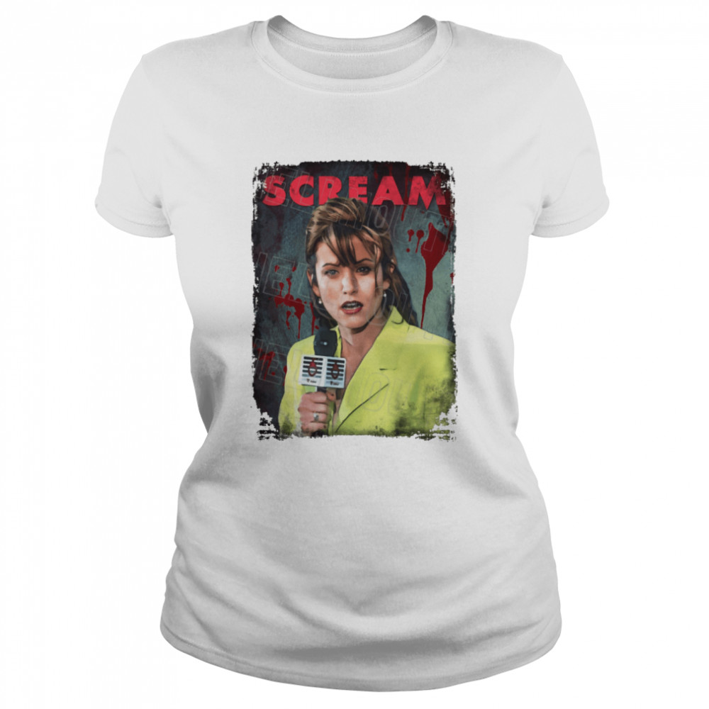 Scream Gale Weathers Courtney Cox Halloween shirt Classic Women's T-shirt