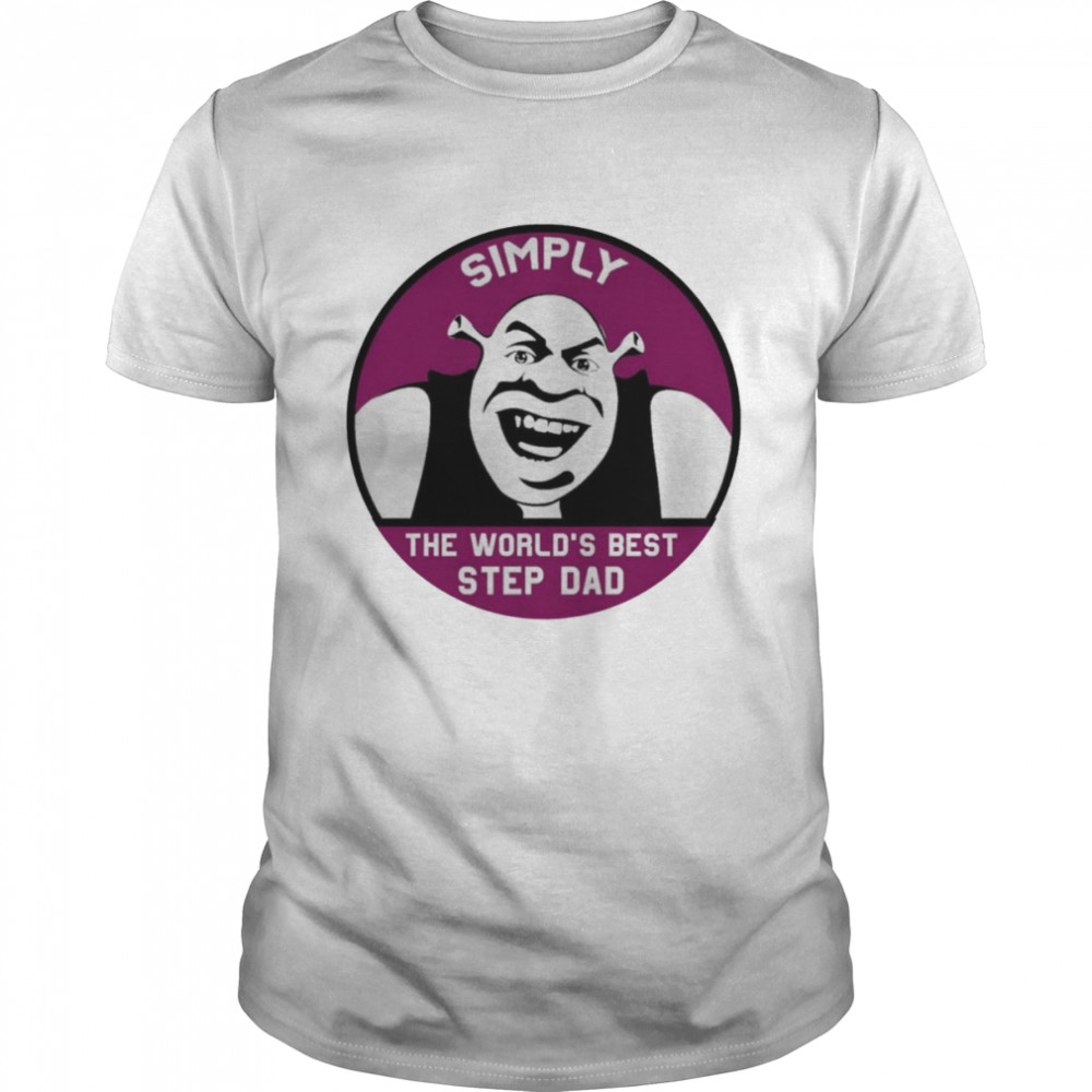 Simply The World Best Step Dad Purple Shirt