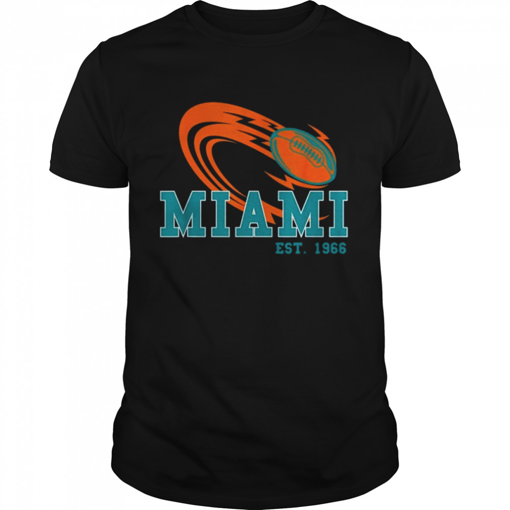 Vintage Miami Est 1966 Miami Team Retro American Football shirt
