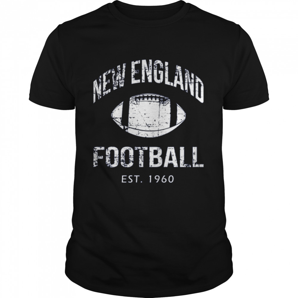 Vintage New England Team Est 1960 Navy New England Retro American Football shirt Classic Men's T-shirt