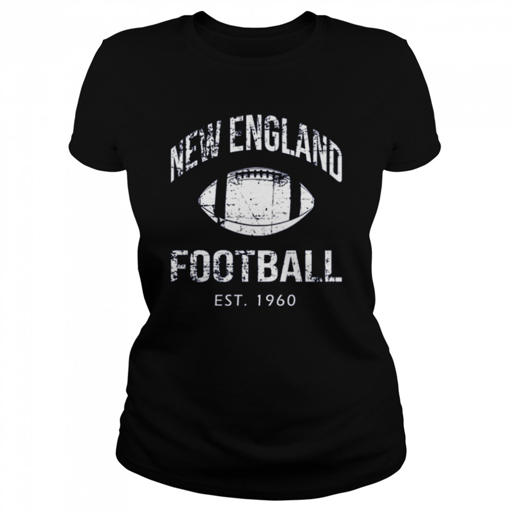 Vintage New England Team Est 1960 Navy New England Retro American Football shirt Classic Women's T-shirt