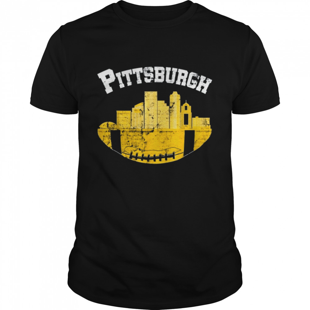 Vintage Pittsburgh Football Pennsylvania Retro Cityscape shirt