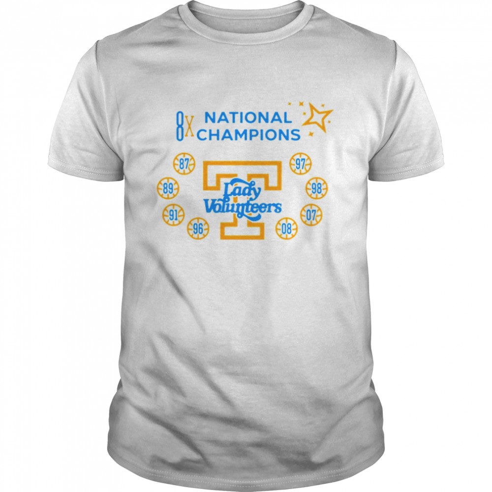 8x National Champions Tennessee Volunteers shirt Classic Men's T-shirt