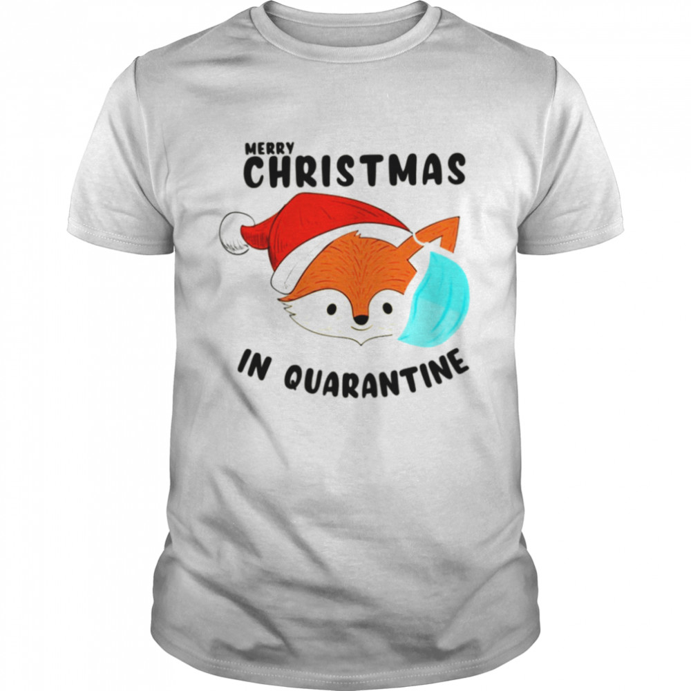 Animated Art In Quarantine Merry Christmas shirt