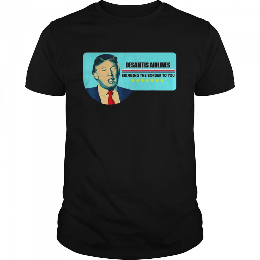 DeSantis Airlines Political Meme Trump 2024 T- Classic Men's T-shirt