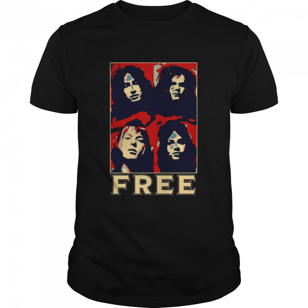 Free The Band Retro 90s Design shirt