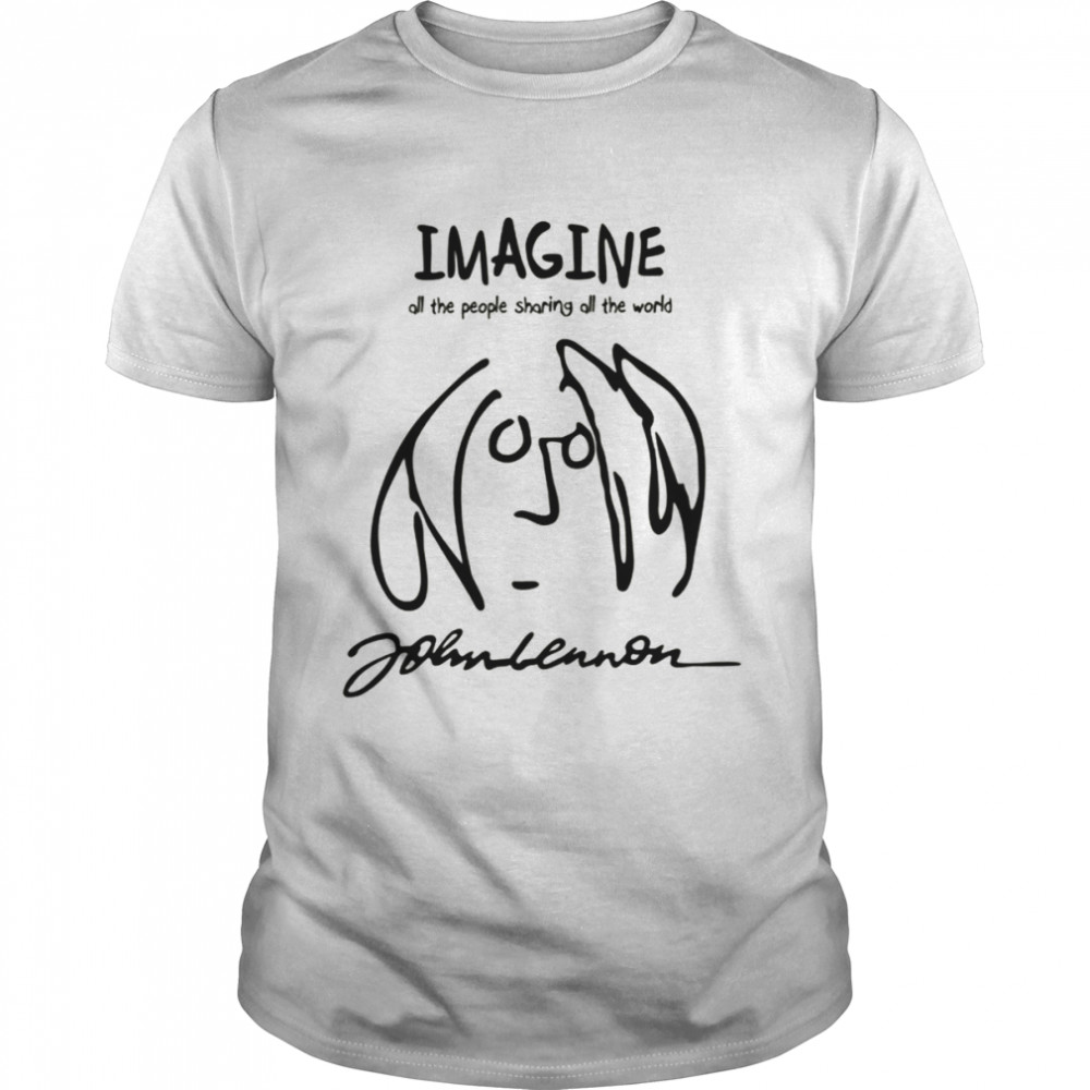 Imagine Aesthetic Design The Beatles Band shirt