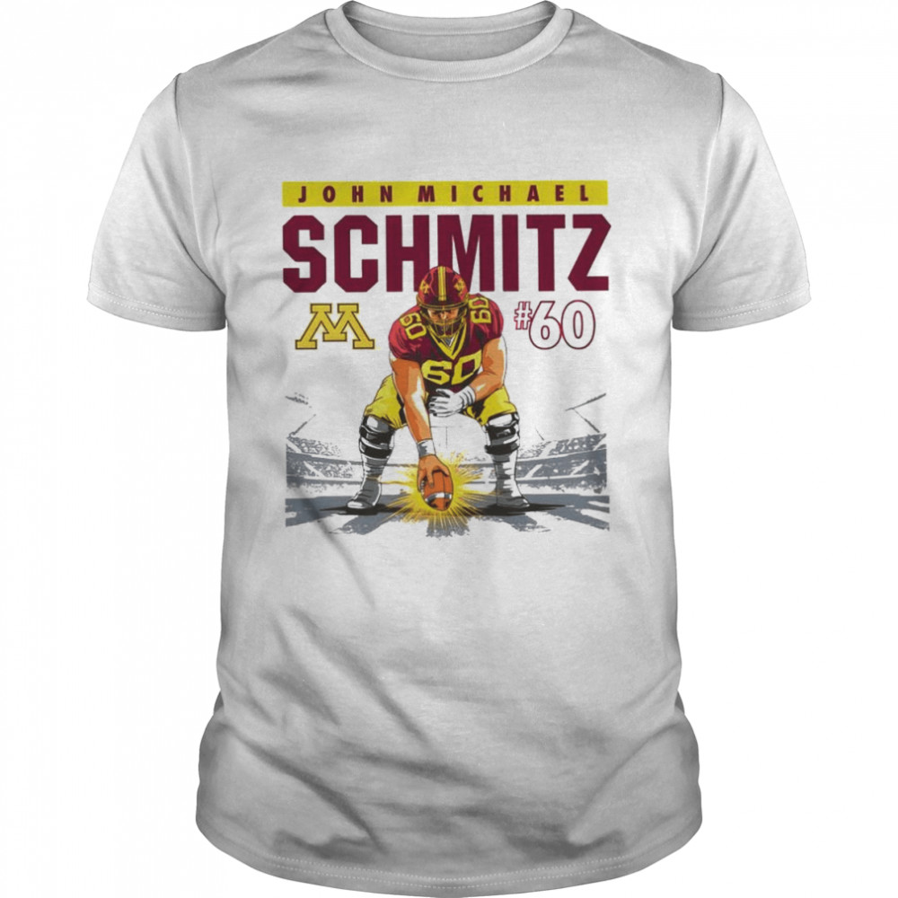John Michael Schmitz 60 Minnesota Golden Gophers shirt