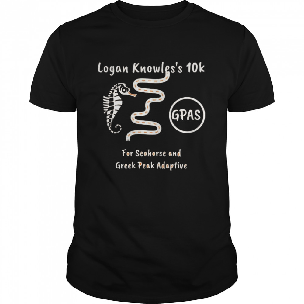 Logan knowles’s 10k Gpas for seahorse and greek Peak adaptive shirt