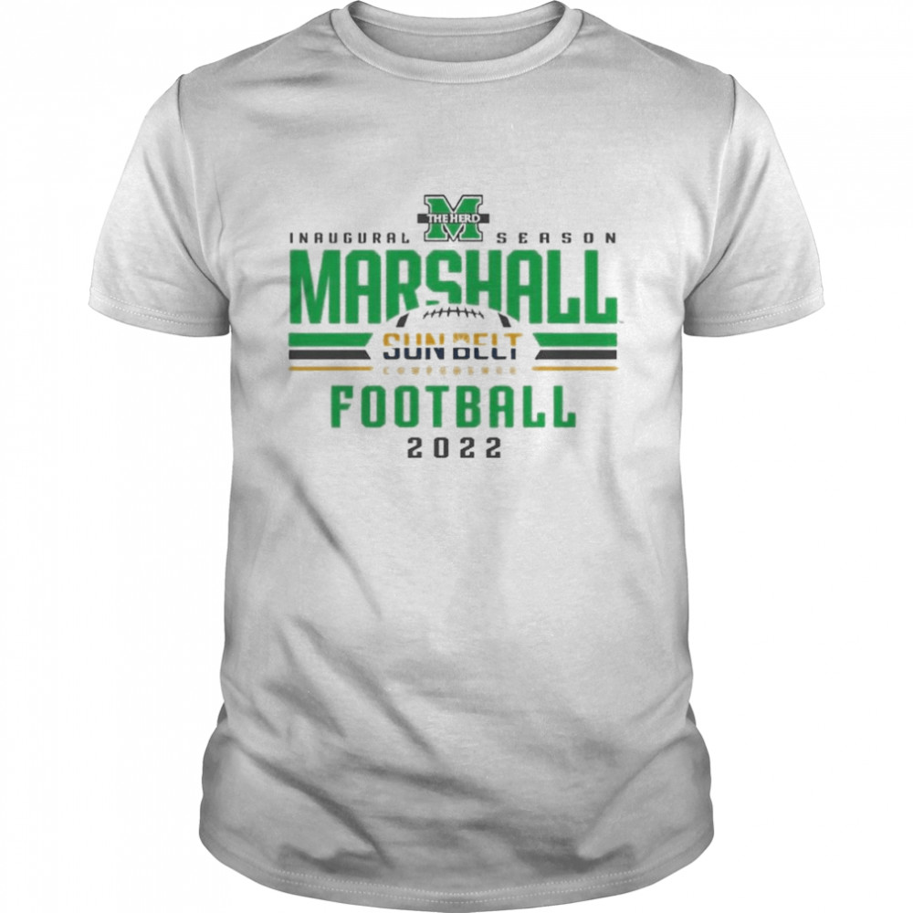 Marshall University Inaugural Sun Belt Conference 2022 Football Season shirt