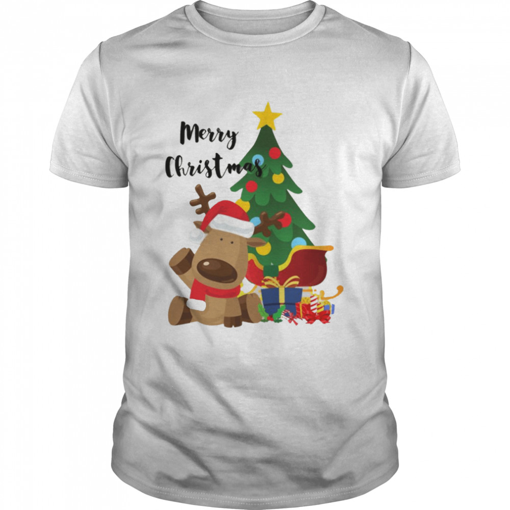 Matching Family Reindeer Funny Reindeer And Christmas Tree shirt