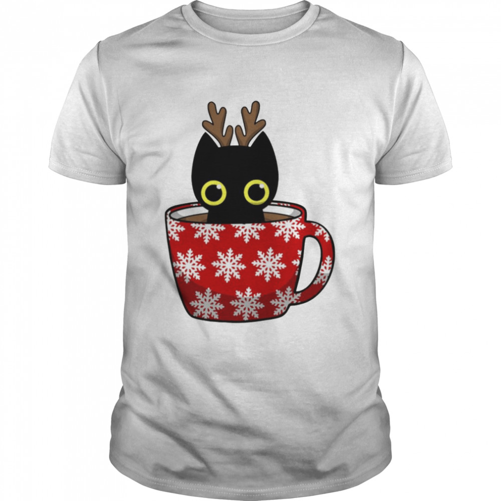 Mug And Black Cat Christmas shirt