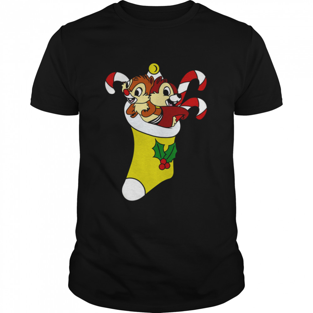 Retro Cartoon Chip And Dale In Christmas Mood shirt