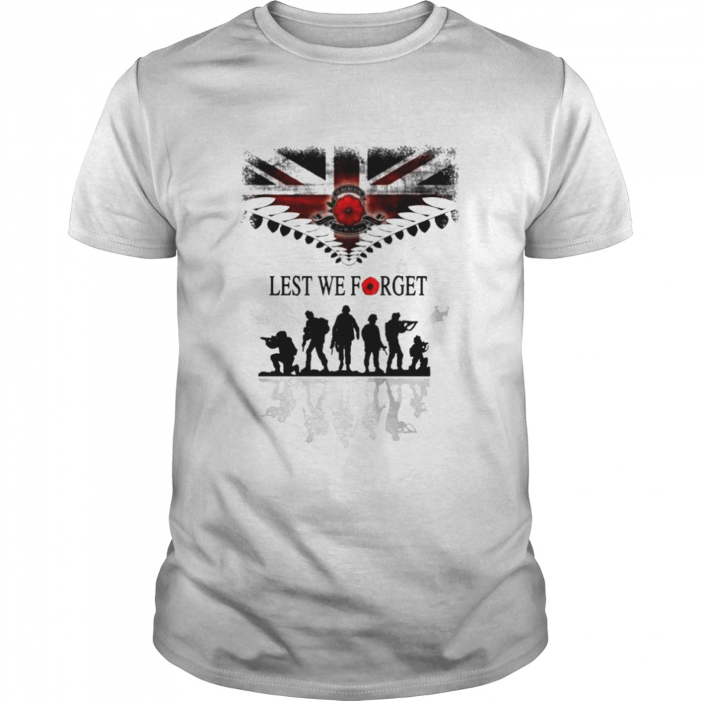 Soldier lest we forget shirt