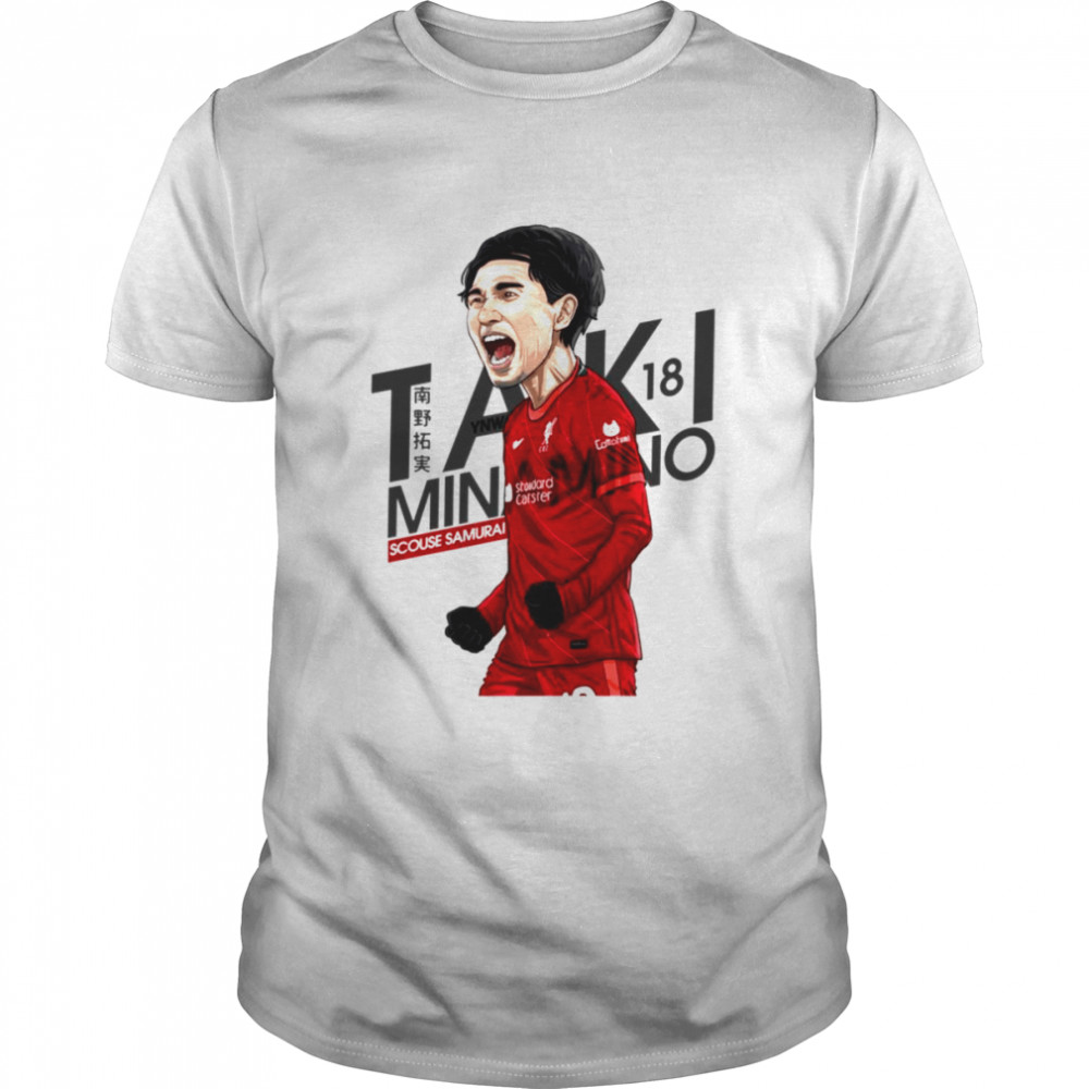Taki Minamino Funny Design Liverpool shirt