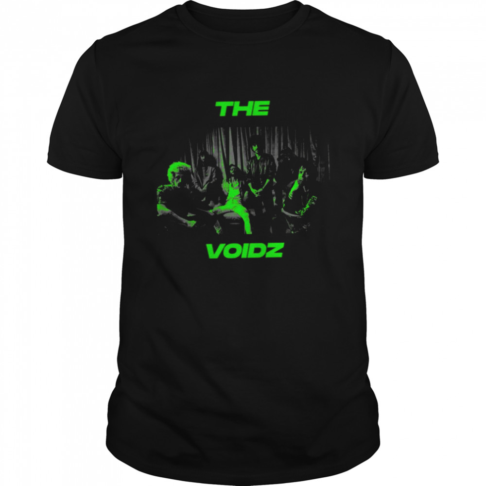 The Voidz Black Green Band Portrait shirt