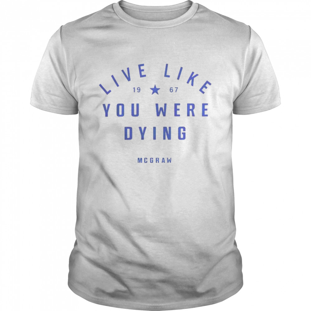 Tim McGraw live like you were dying shirt