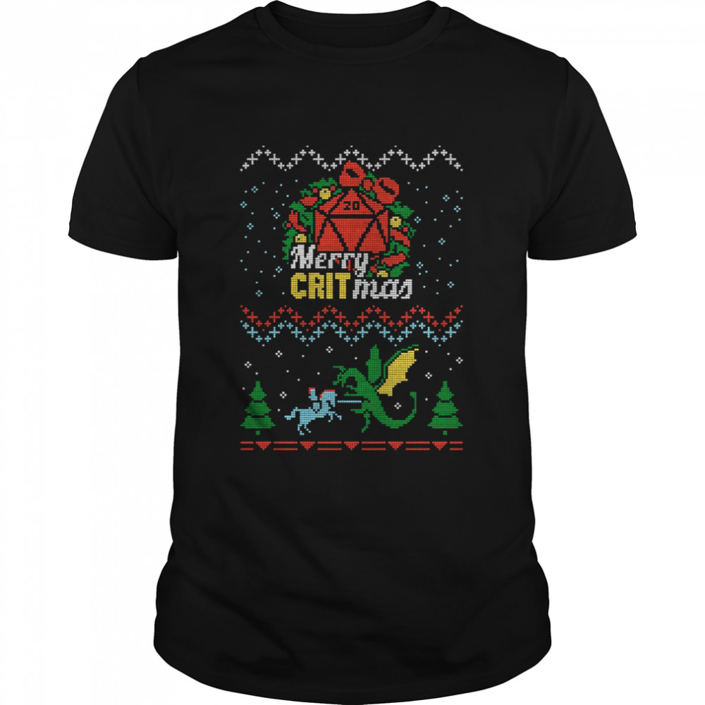 Merry Critmas Ugly Knitted Pattern Christmas shirt