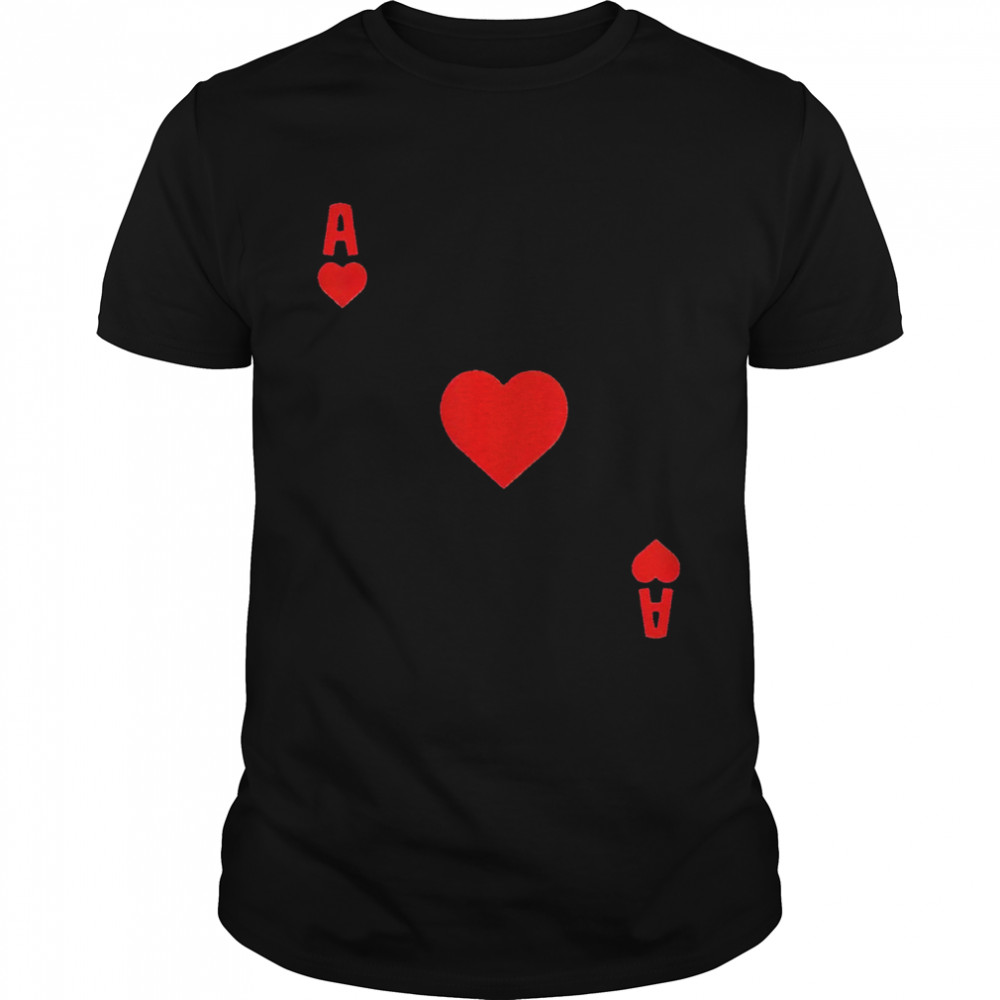 Ace of hearts cards deck Halloween shirt