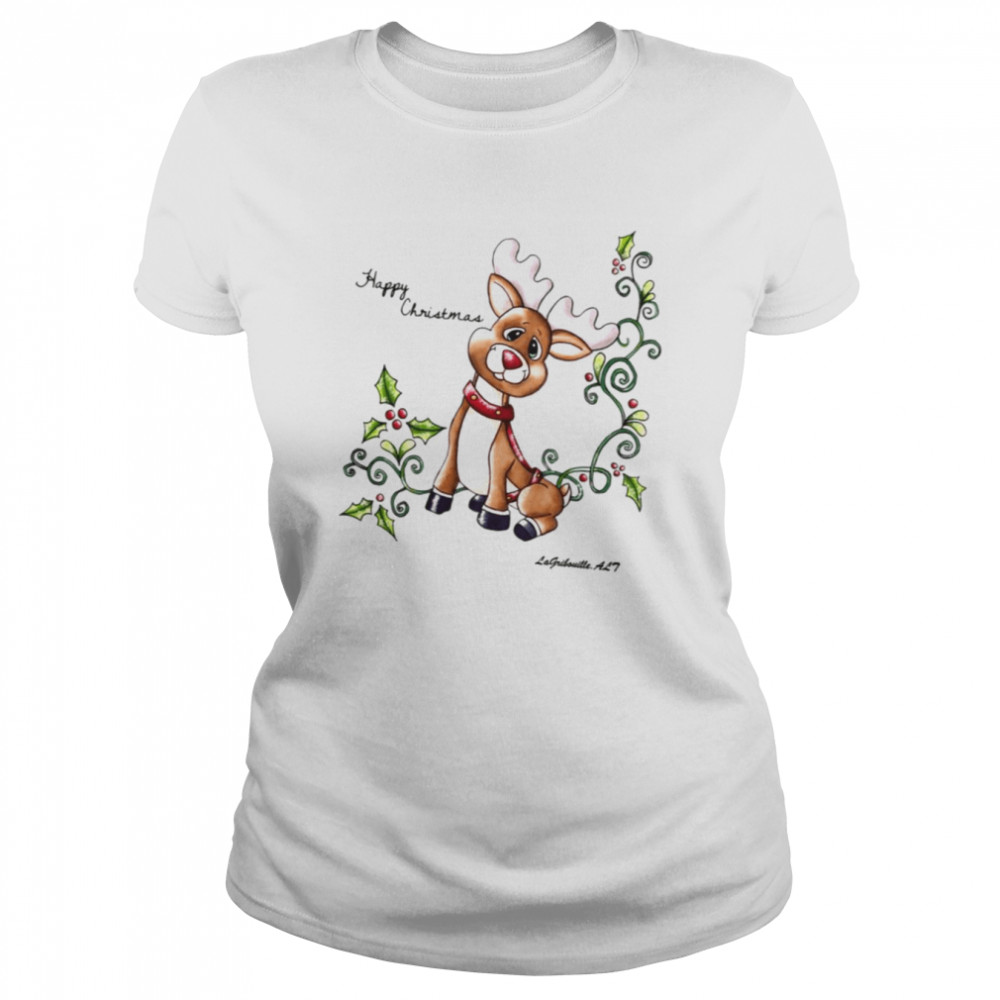 Aesthetic Design Reindeer Design Christmas shirt Classic Women's T-shirt