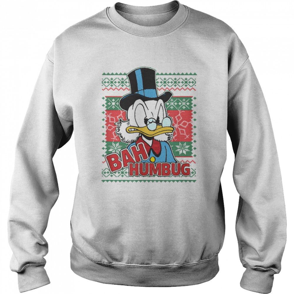 Bah Humbug Duck Cartoon Funny Christmas shirt Unisex Sweatshirt