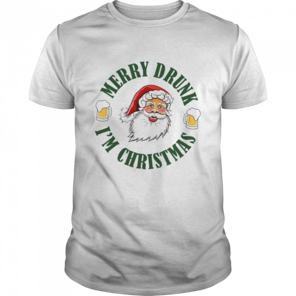 Beer Santa Merry Drunk I’m Christmas shirt