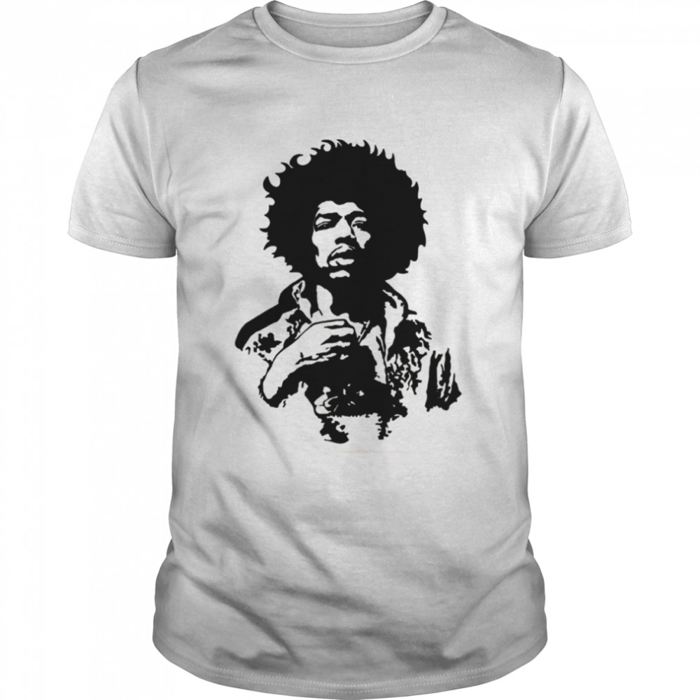Black And White Art The Legend Jimi Hendrix shirt Classic Men's T-shirt