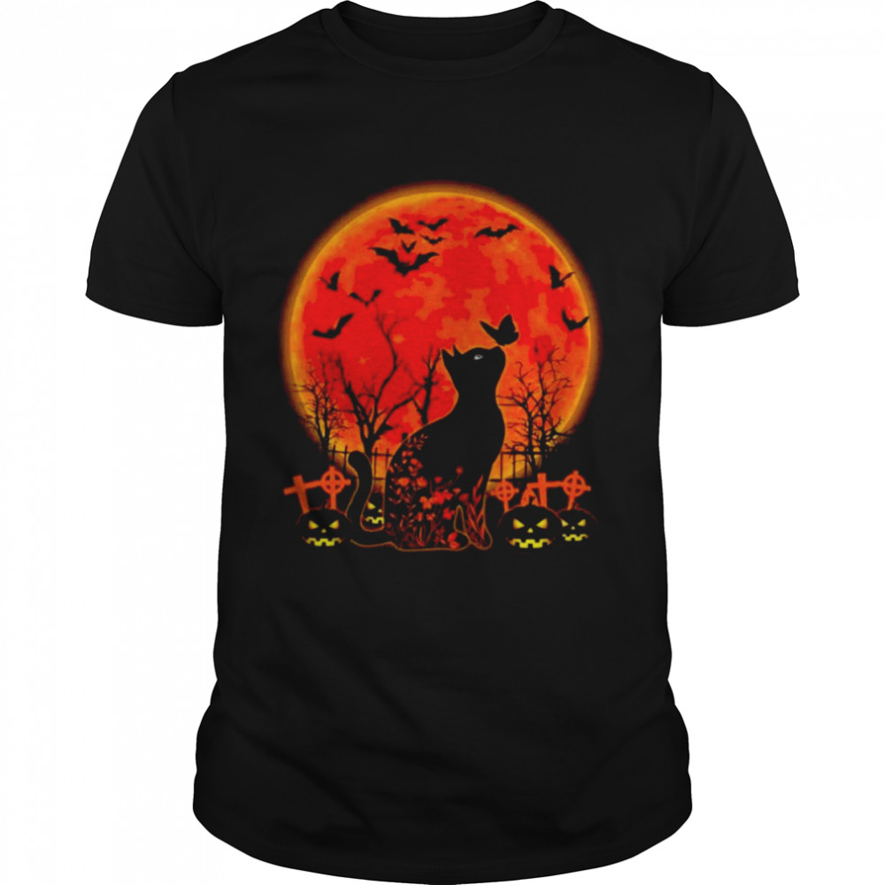 Black Cat Halloween Shirt