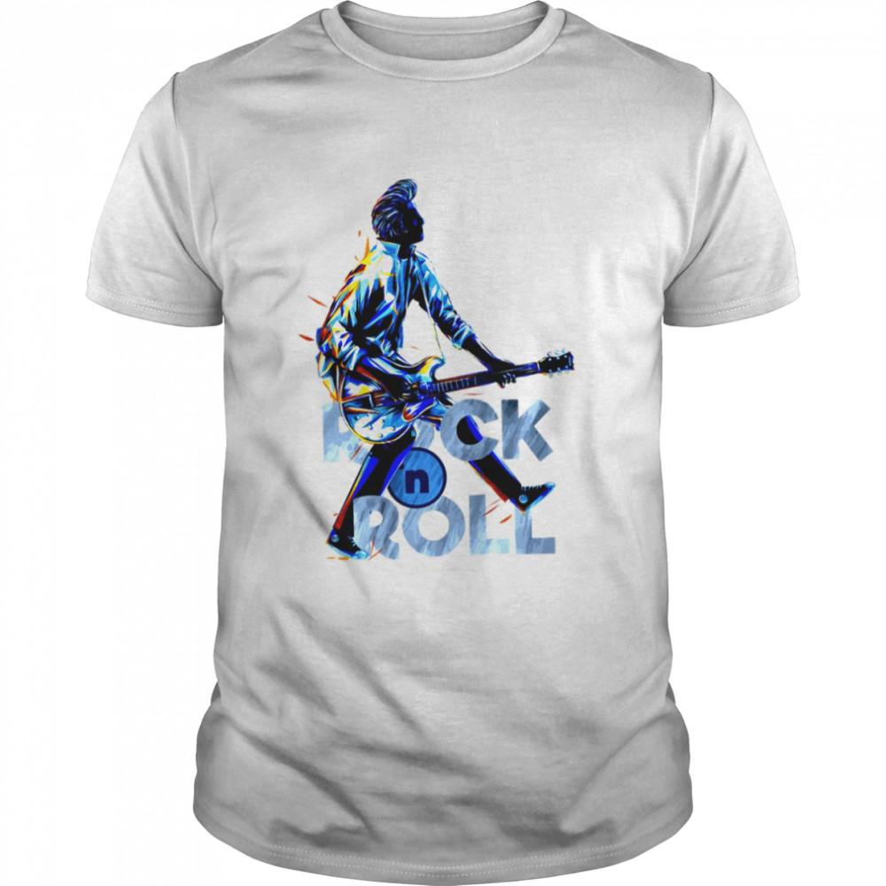 Blue Art Rock And Roll Rockabilly shirt