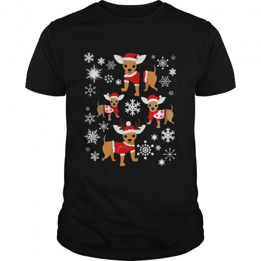Chihuahua Cosplay Reindeer Christmas shirt
