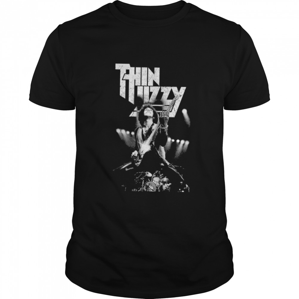 Cibolow Goodl Black And White Art Thin Lizzy shirt